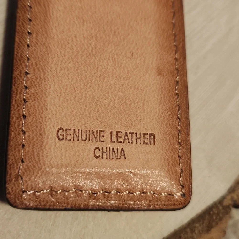 Fossil Brown Genuine Leather Magnetic Money Clip